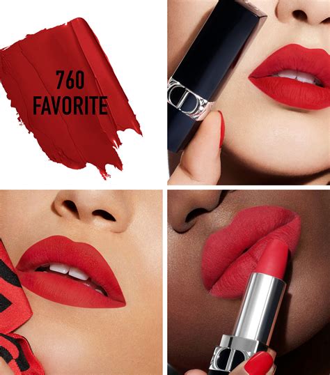 dior rouge dior matte velvet refillable lipstick in 666